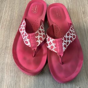 Coach flip flops